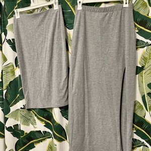 Forever 21 Gray Skirts - Midi Pencil & Maxi with Slit